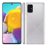 Samsung Galaxy A71 Prata 128gb 6gb Ram Capinha Película