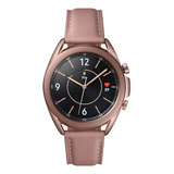 Samsung Galaxy Watch3 lte 1 2 Com Rede Móvel Caixa 41mm De Aço Inoxidável Mystic Bronze Pulseira Pink De Couro E O Arco Mystic Bronze Sm r855f