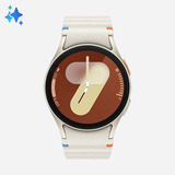 Samsung Galaxy Watch7 Smartwatch 40mm Bt Galaxy Ai Caixa Creme Pulseira Creme Bisel Creme Desenho Da Pulseira N a