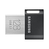 SAMSUNG Unidade Flash USB FIT Plus 3-1- 128 GB- 400 MB-s- Conecte E Permaneça- Expansão De Armazenamento Para Laptop- Tablet- Smart TV- Sistema De áudio De Carro- Console De Jogos- MUF-128AB-AM- Cinza