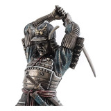 Samurai Guerreiro Medieval Resina Espada Estatueta Veronese