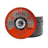 SAMURAI Kit 50 Discos De Corte Inox Fino 1mm Samurai 115x22mm 4 1 2