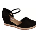 Sandália Anabela Feminina Espadrilhe Bebece 5814695