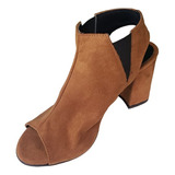 Sandalia Ankle Boot Salto