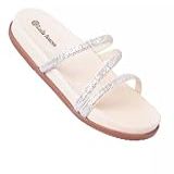 Sandália Birken Feminina Strass Chinelo Rasteira Papete Br Footwear Size System Adult Numeric Medium Numeric 38 