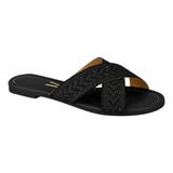 Sandalia Chinelo Rasteirinha Flat Vizzano Feminino