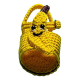 Sandália Crochê Para Bebê Bananinha