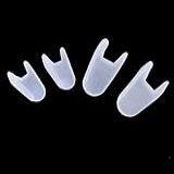 Sandália De Dedo De Silicone Para Dedo Do Pé Com Almofadas Metatarsianas Corretor De órtese De Osso De Silicone Para Polegar Hallux Valgus Separador De Dedos Para Cuidados Com Os Pés órtese Para Os Pés Adulto 2 Peças 1 Par De Gel