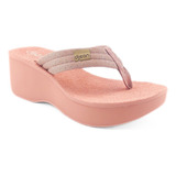 Sandalia Dijean De Dedo Plataforma Anabela Casual Conforto