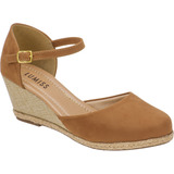 Sandalia Feminina Anabela Espadrile Salto Corda