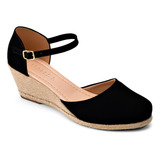 Sandalia Feminina Anabela Espadrile