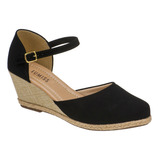 Sandalia Feminina Anabela Espadrile