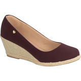 Sandalia Feminina Anabela Espadrile Salto Medio | S02.ana-m4