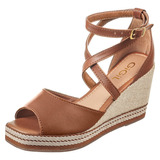 Sandalia Feminina Anabela Espadrile