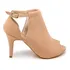 Sandália Feminina Ankle Boot Napa Nude 1783 Envio Imediato