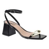 Sandalia Feminina Enfeite Abs