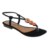 Sandália Feminina Luxo Moda Casual Rasteirinha 126 Ana Brito