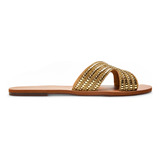 Sandalia Feminina Rasteira Glam