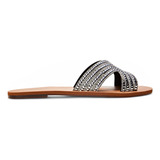 Sandalia Feminina Rasteira Glam