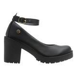 Sandalia Feminina Scarpin Boneca Meia Pata Salta Medio