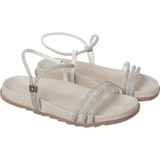Sandalia Feminina Strass Birken