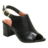 Sandalia Feminina Tamanco Ankle