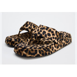 Sandalia Flatform Zara Animal