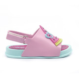 Sandália Infantil Feminina Plugt Mini Bizz Melancia Azul