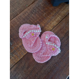 Sandália Linda De Crochê Para Maninas Kids Rosa