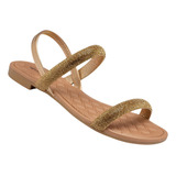 Sandalia Mississipi Original Rasteira Feminina Slide Strass