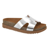 Sandalia Papete Moleca Birken Tratorada Feminina Original