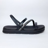 Sandalia Papete Moleca Strass