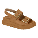 Sandalia Plataforma Com Fivela