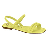 Sandalia Rasteira Moleca Flat Elastico Original