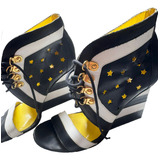 Sandalia Salto Alto Couro