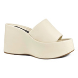 Sandália Tamanco Chinelo Flat Plataforma Anabela Slide