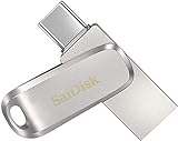 Sandisk 128gb Ultra Dual Drive Luxe Usb Tipo-c - Sdddc4-128g-g46, Preto