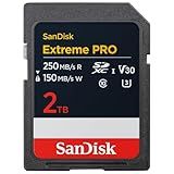 Sandisk Cartão De Memória 2tb Extreme Pro Sdxc Uhs-i - Até 250 Mbs - C10, U3, V30, 4k Uhd, Cartão Sd - Sdsdxxd-2t00-gn4in