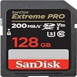 SanDisk Cartão De Memória Extreme PRO SDXC UHS I De 128 GB C10 U3 V30 4K UHD Cartão SD SDSDXXD 128G GN4IN Cor Cinza Escuro Preto