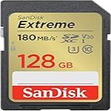 SanDisk Cartão De Memória Extreme SDXC UHS I De 128 GB C10 U3 V30 4K UHD Cartão SD SDSDXVA 128G GNCIN Cor Cinza Dourado