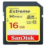 Sandisk Cartão De Memória Flash Sdhc Extreme 16gb 90mb/s C10 (sdsdxne-016g-ancin)