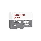 Sandisk Cartão De Memória Ultra 32gb Uhs-i/class 10 Micro Sdhc Com Adaptador - Sdsdquan-032g-g4a