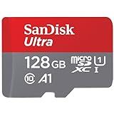 SanDisk Cartão De Memória Ultra MicroSDXC UHS I De 128 GB Com Adaptador Até 140 MB S C10 U1 Full HD A1 Cartão MicroSD SDSQUAB 128G GN6MA Nova Versão 