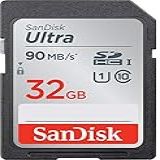 SanDisk Cartão De Memória Ultra SDHC UHS I De 32 GB   90 MB S  C10  U1  Full HD  Cartão SD   SDSDUNR 032G GN6IN