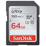 Sandisk Cartão De Memória Ultra Sdxc Uhs-i De 64 Gb - 100 Mb/s, C10, U1, Full Hd, Cartão Sd - Sdsdunr-064g-gn6in