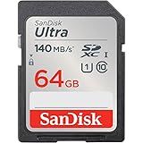 Sandisk Cartão De Memória Ultra Sdxc Uhs-i De 64 Gb - Até 140 Mb/s, C10, U1, Full Hd, Cartão Sd - Sdsdunb-064g-gn6in