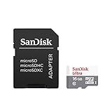 SanDisk Cartão Micro SDHC Ultra SDSQUNB 016G GN3MN 16GB 48MB S UHS I Classe 10