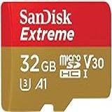 SanDisk Cartão MicroSD UHS I Extreme De 32 GB Para Jogos Móveis C10 U3 V30 4K A1 Micro SD SDSQXAF 032G GN6GN