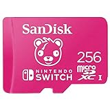 SanDisk Cartão MicroSDXC De 256 GB Licenciado Para Nintendo Switch Edição Fortnite SDSQXAO 256G GN6ZG Cor Rosa