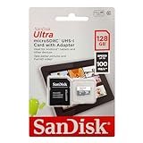 SanDisk Cartão MicroSDXC Ultra SDSQUNS 128G GN6MN 128GB 80MB S UHS I Classe 10